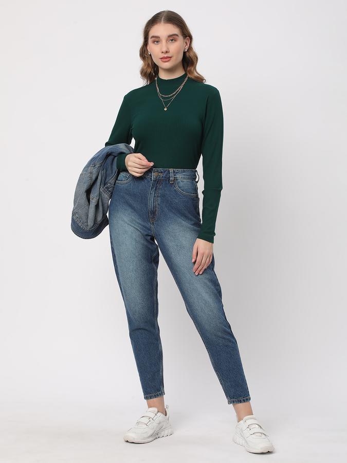 Women High-Rise Mom Fit Jeans image number 1