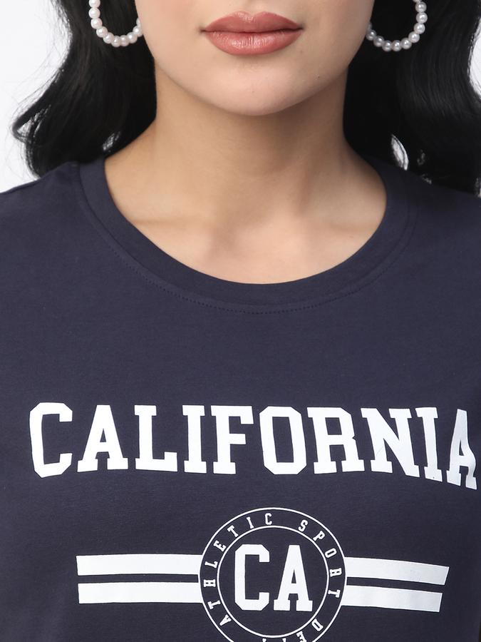 Graphic Print Women Round Neck T-Shirt image number 3