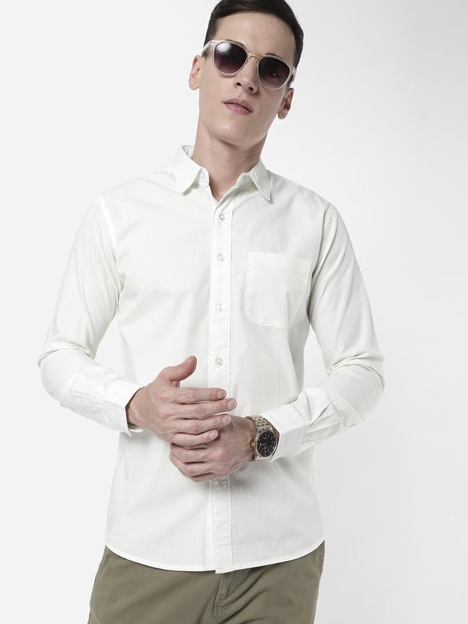 R&B Men White Casual Shirts image number 0