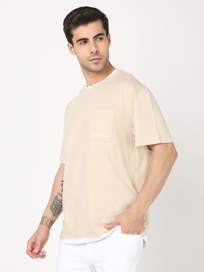 Men Regular Fit Crew-Neck T-Shirt image number 1