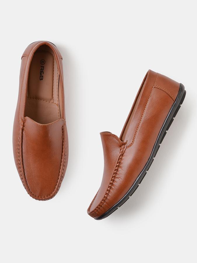 R&B Men Textured Casual Slip-On