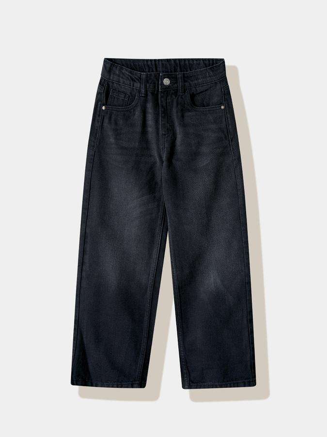 Girls Cotton Straight Fit Mid Rise Plain Jeans