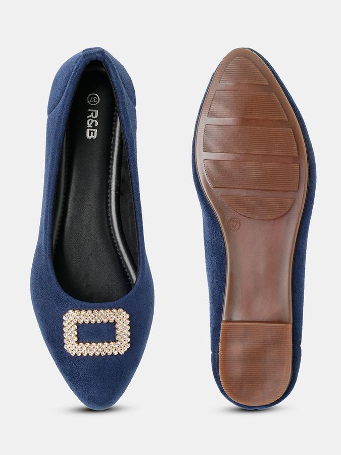 R&B Women Blue Ballerinas image number 3