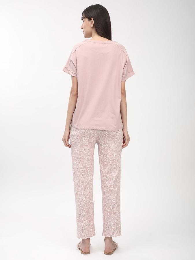 Women Cotton Relaxed Fit Elastic Waist Printed Pajama Pants