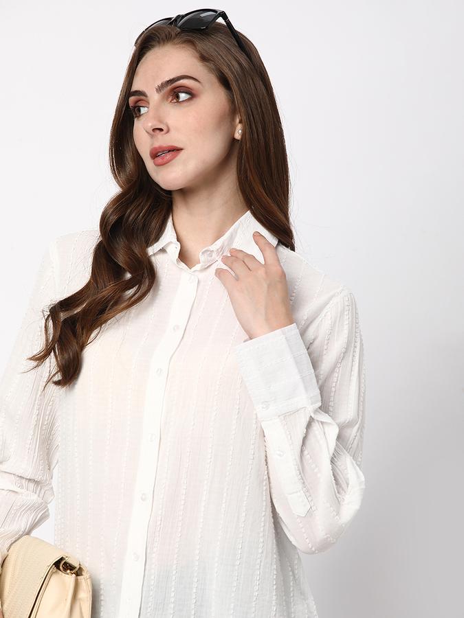 Women Casual Self Design Top image number 0
