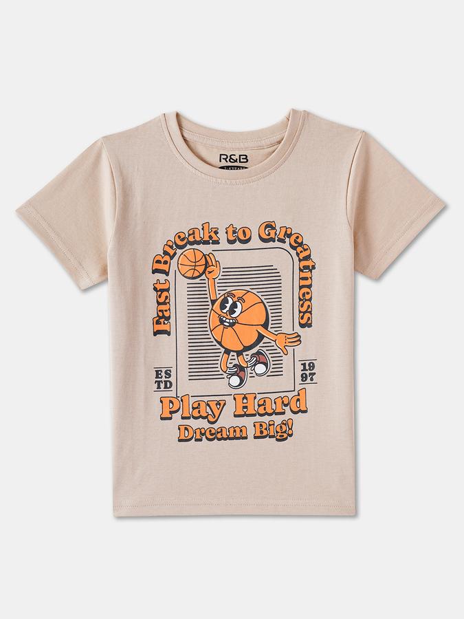 Boys Regular Fit Short Sleeve Crew Neck T-Shirt