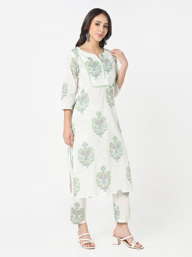 Women Cotton Printed Kurta and Trousers Set