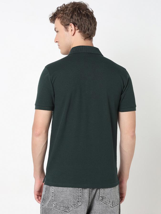 Solid Polo T-Shirt with Short Sleeves image number 3