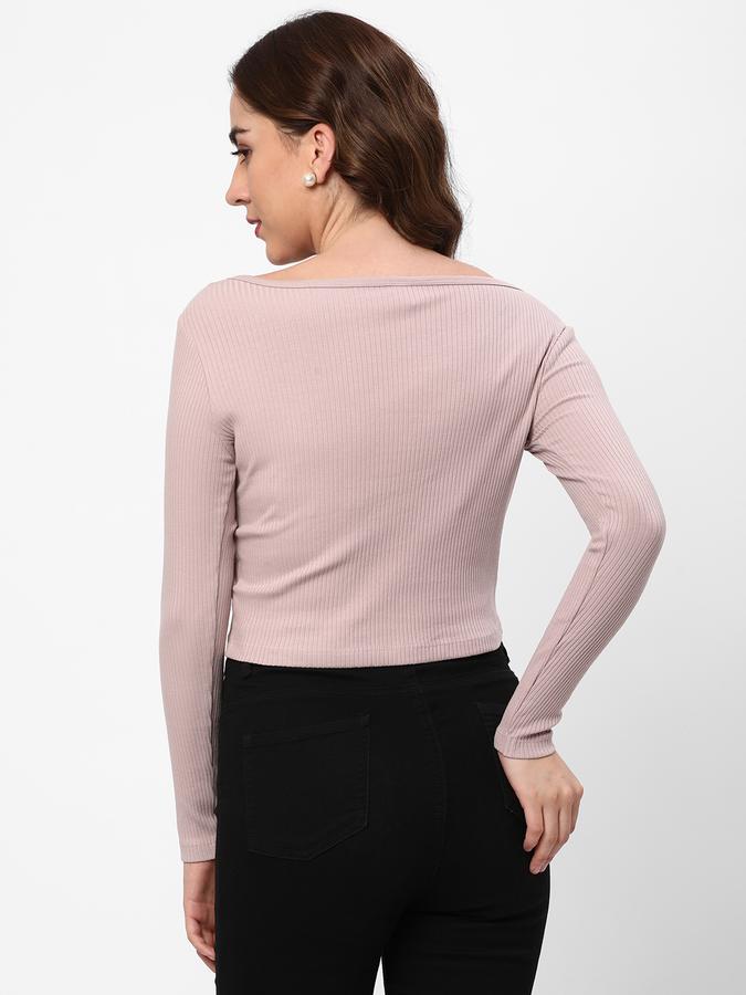 Women Slim Fit Round-Neck T-Shirt image number 2