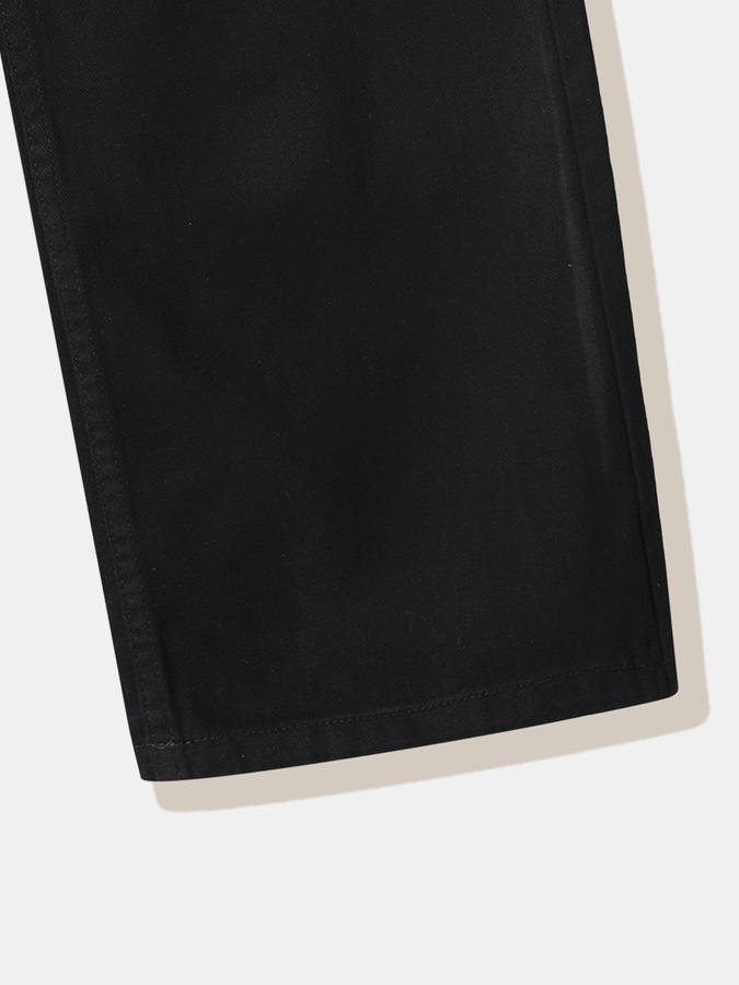 Girls Cotton Regular Fit Button Waist Pockets Pants