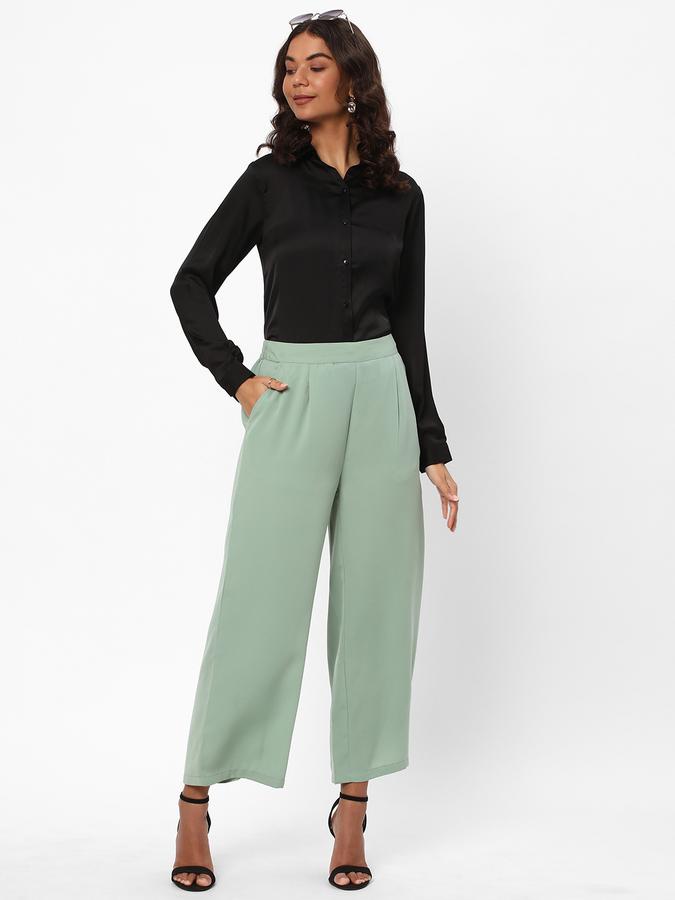 Women Mid-Rise Relaxed Fit Trousers image number 1