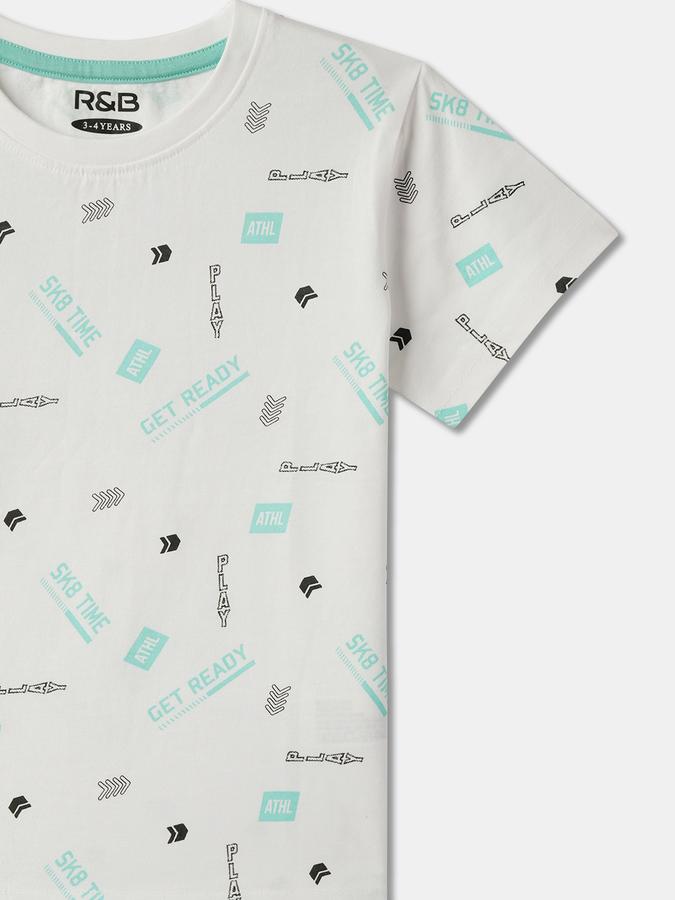 Typographic Print Crew-Neck T-Shirt image number 2