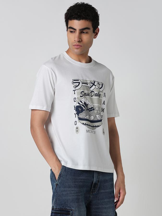 Printed Men Round Neck T-Shirt image number 2