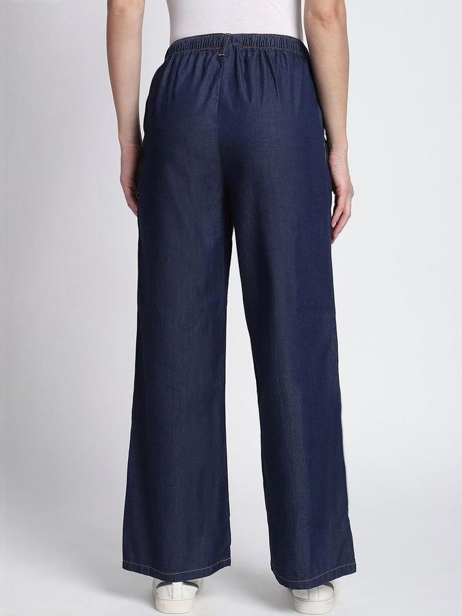 R&B Women Dark Blue Regular Fit Mid-Rise Jeans
