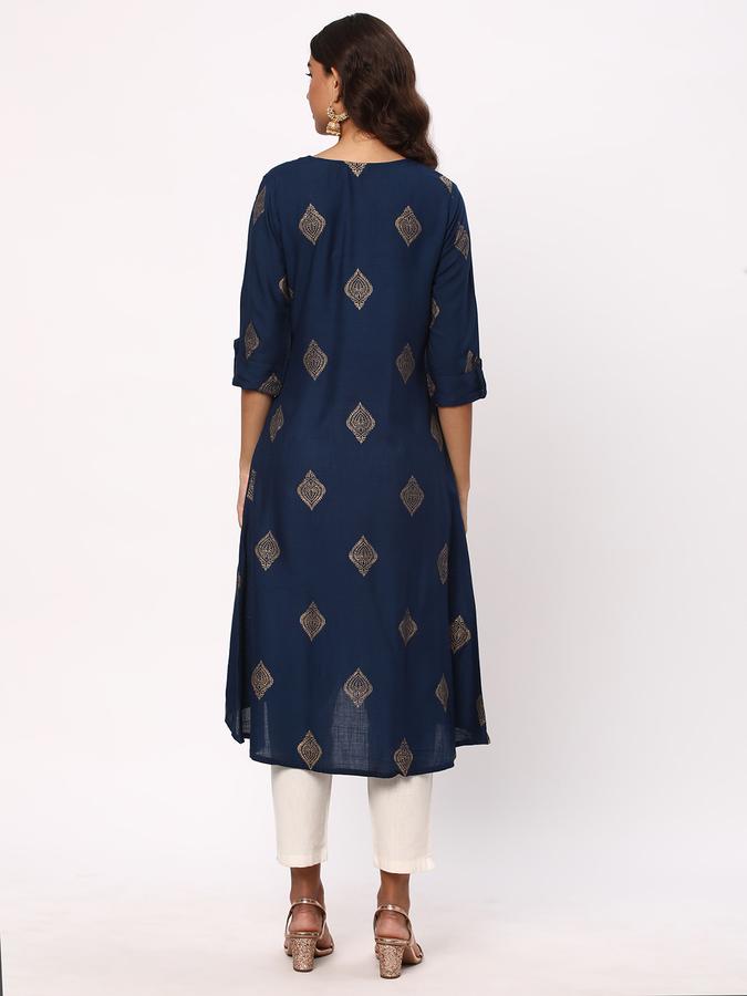 R&B Women Blue Kurtas image number 2