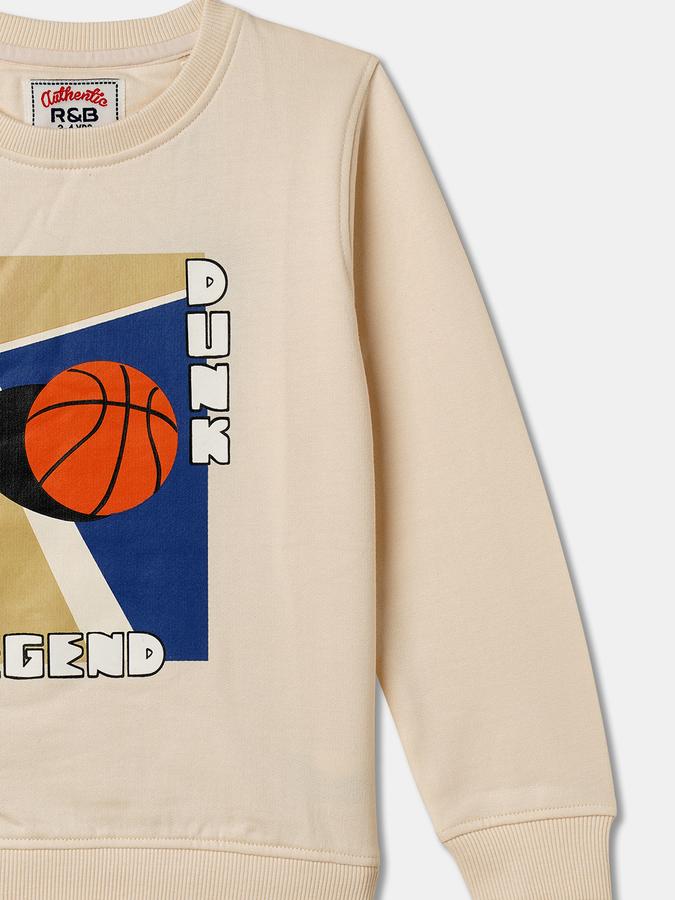 Boys Relaxed Fit Full Sleeve Crew Neck SweaT-Shirt