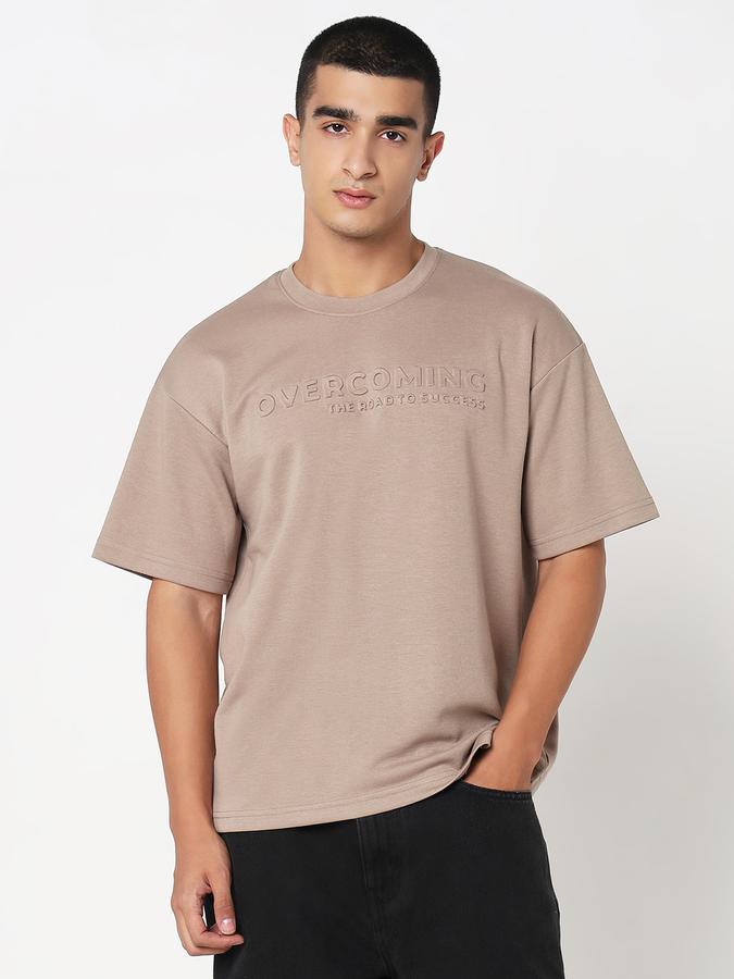 R&B MENS INTERLOCK EMBOShort SleevesED TEE, LOOSE FIT image number 1