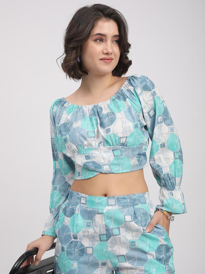Women Rayon Printed Top And Palazzo Set