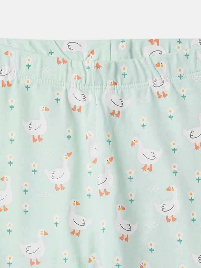 Girls Bird Print Leggings image number 3