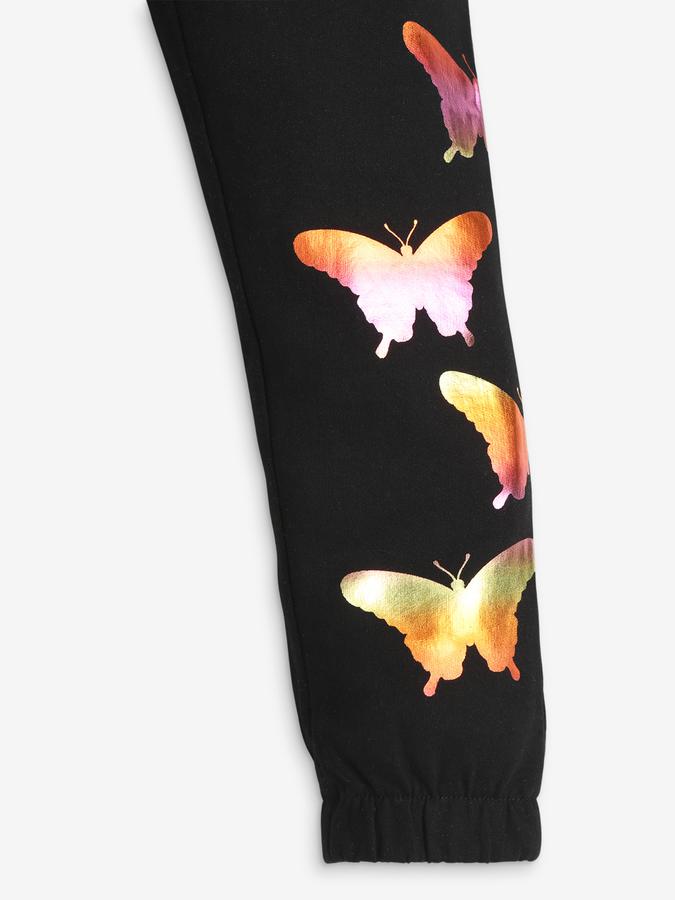 Girls Graphic Print Slim Fit Track Pants image number 3