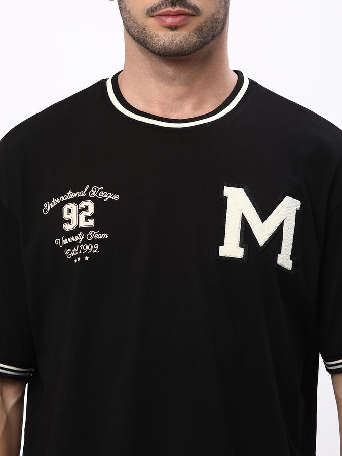 Men Typographic Print Round-Neck T-Shirt image number 3