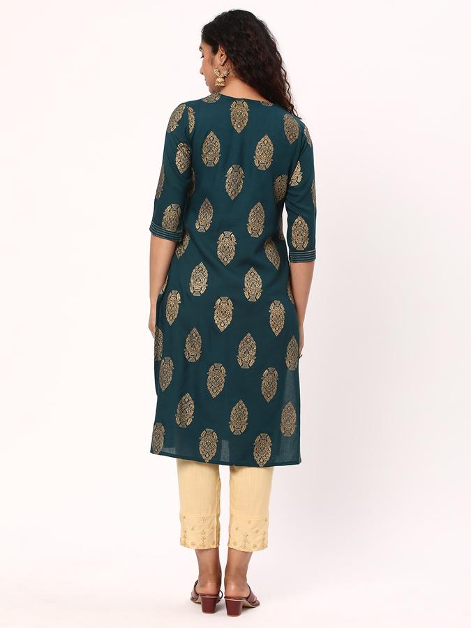 R&B Women Blue Kurtas image number 2