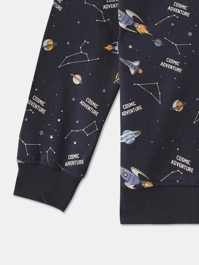 Boys Relaxed Fit Full Sleeve Crew Neck SweaT-Shirt