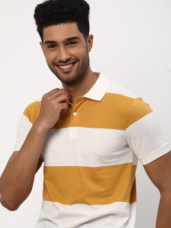 R&B Men's Striper Polo image number 0