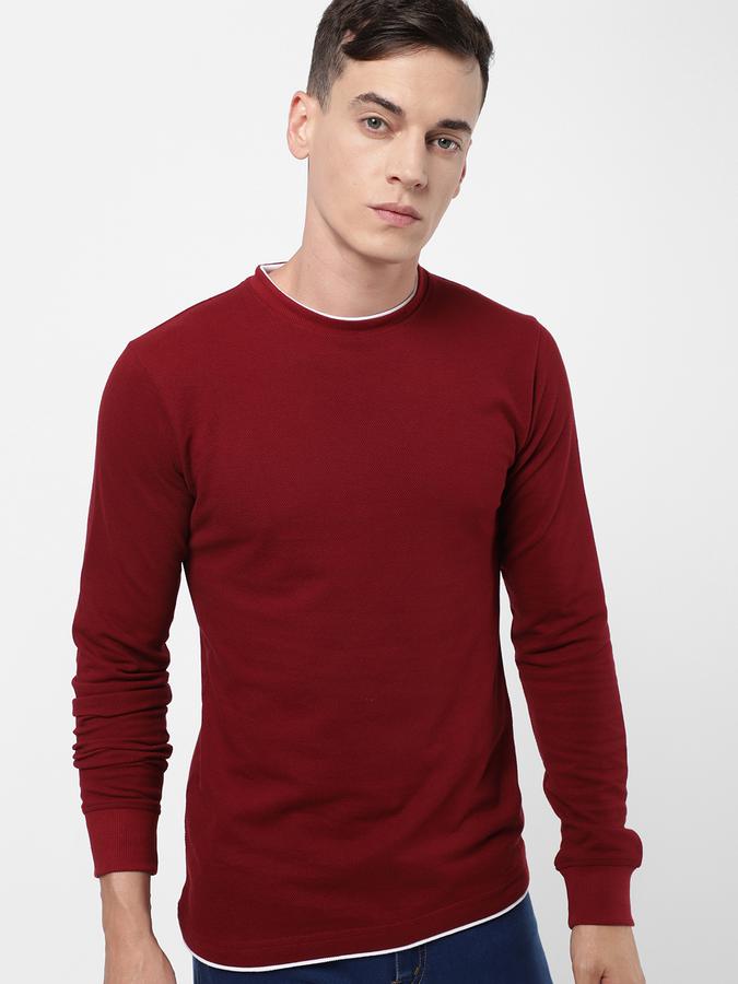 R&B Men Maroon T-Shirts image number 0