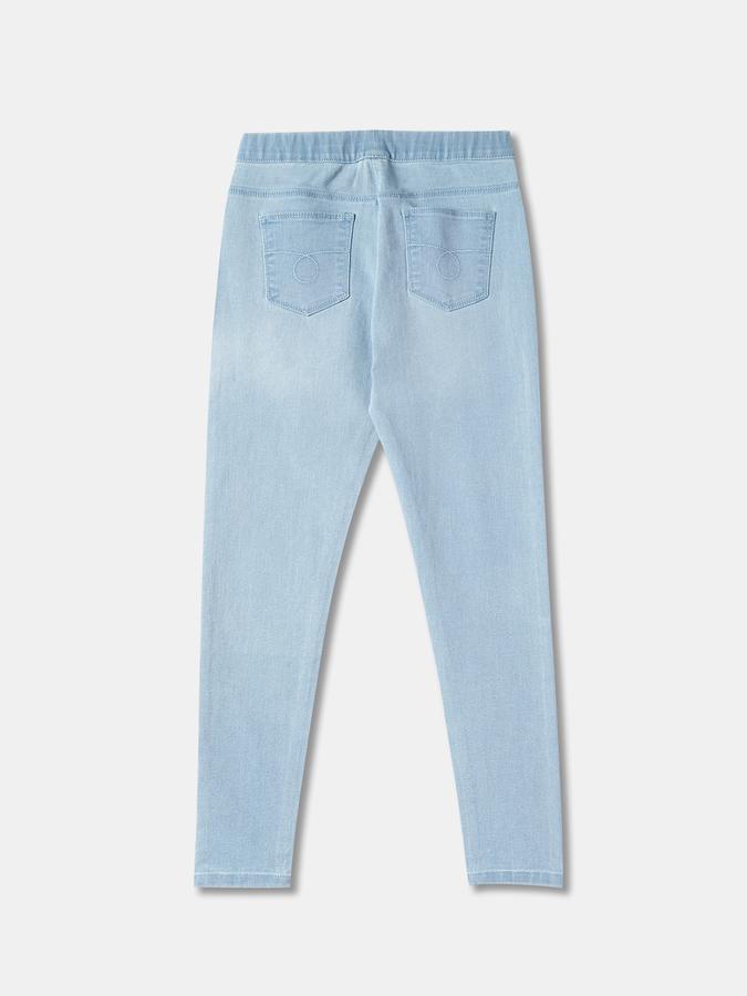 Girls Blend Skinny Fit Mid-Rise Solid Jeans