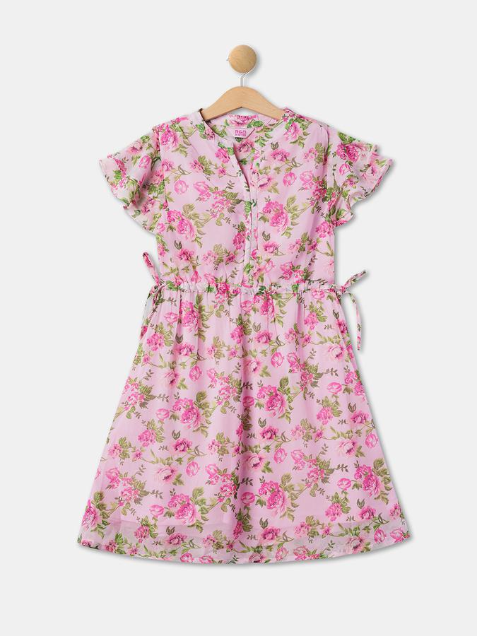 R&B Girls Pink Casual Dresses
