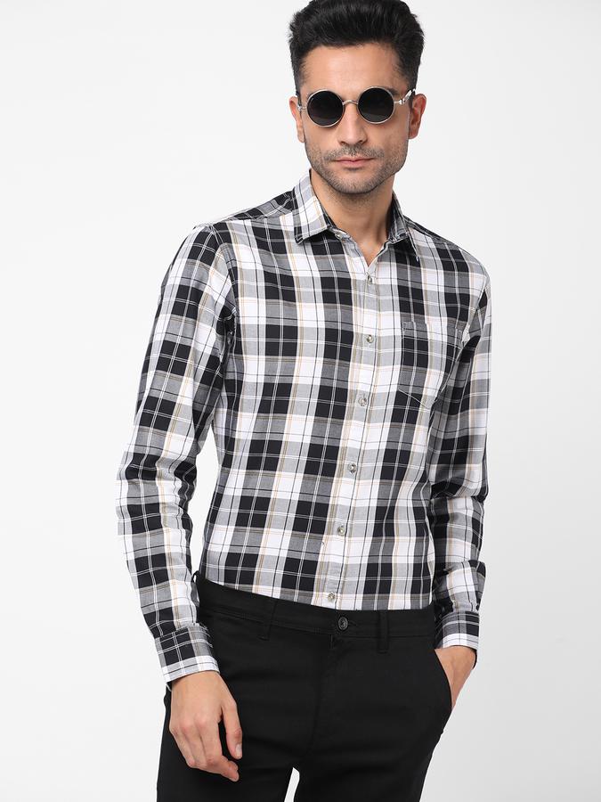 R&B Men's Checks Full Sleeve Shirt