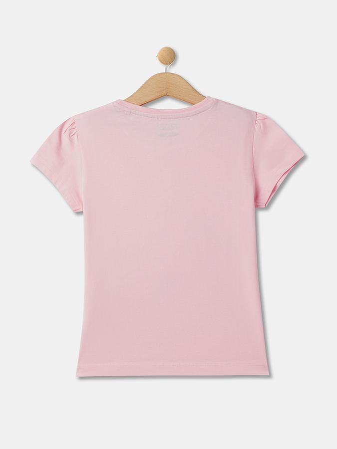 Girls Graphic Print Regular Print Round-Neck T-Shirt image number 1