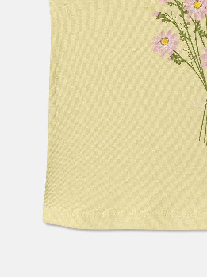 Baby Girls Graphic Print Pure Cotton Regular T Shirt image number 3