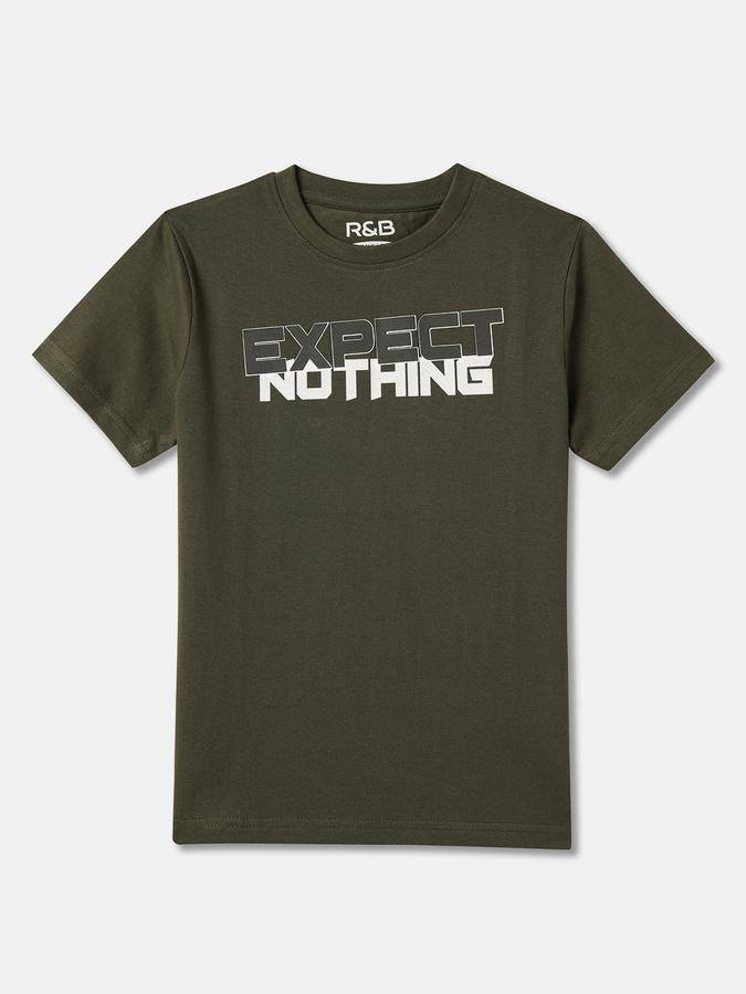 Men Pack of 2 Printed Regular Fit Crew-Neck T-Shirts image number 3