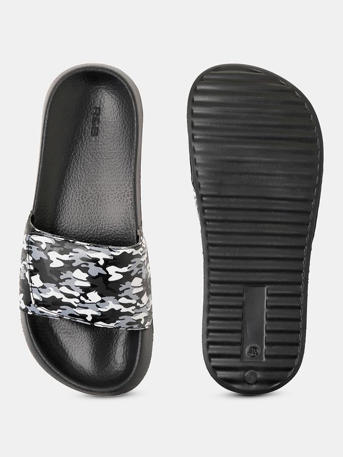 R&B Men Printed Sliders With Velcro image number 3