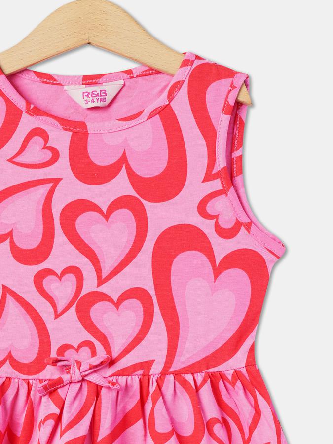 R&B Girls Pink Casual Dresses image number 2