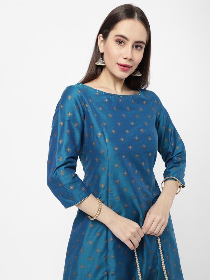 R&B Women Blue Kurtas image number 0