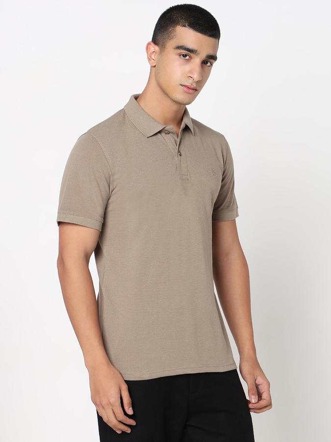 MENS Short Sleeves SOLID POLO WITH DTM EMBROIDERY- DRY FIT image number 3