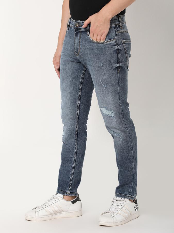 Men Slim Fit Jeans with 5-Pocket Styling image number 1