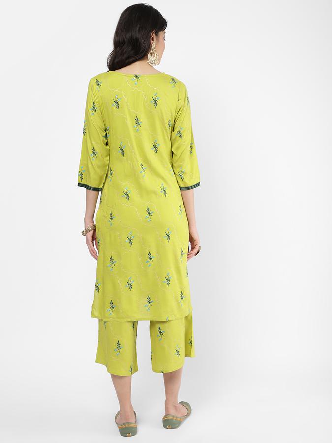 R&B Lime Women Kurtas image number 2