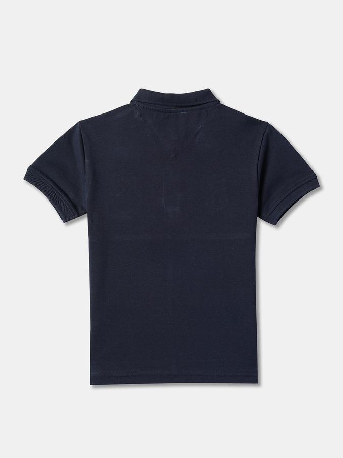 Boys Colourblock Relaxed Fit Polo T-Shirt image number 1