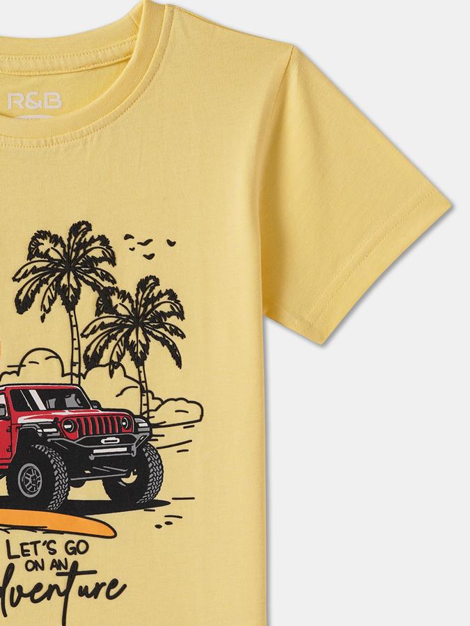 Boys Regular Fit Short Sleeve Crew Neck T-Shirt