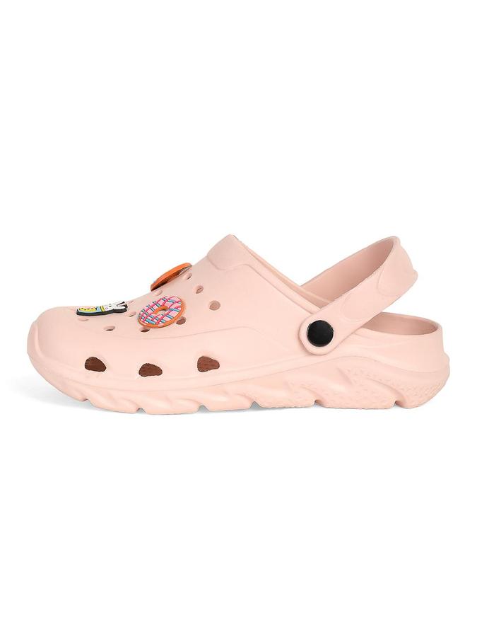R&B Pink EVA Embellished Girls Clogs