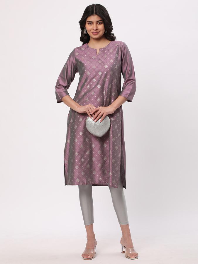 Women Floral Print Straight Kurta image number 1
