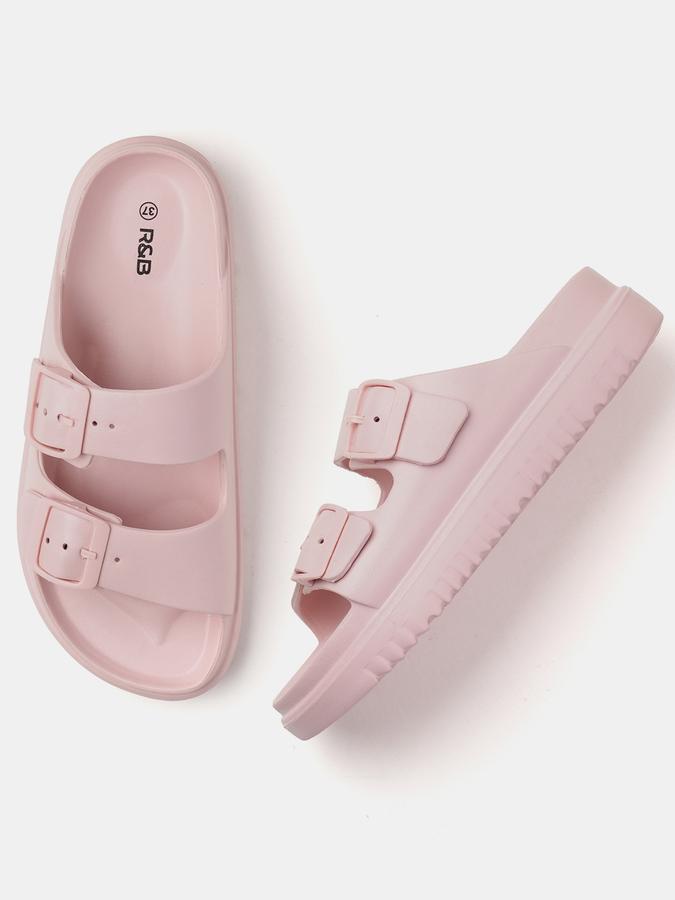 Women Solid Slides