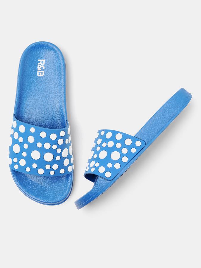 R&B Women Blue Flip Flops