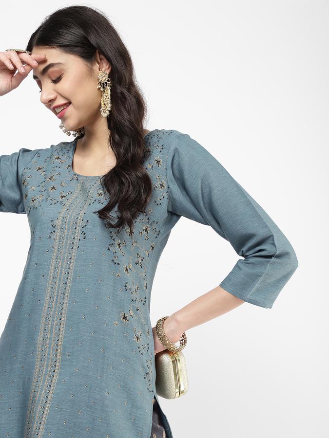 R&B Women Blue Kurtas image number 0