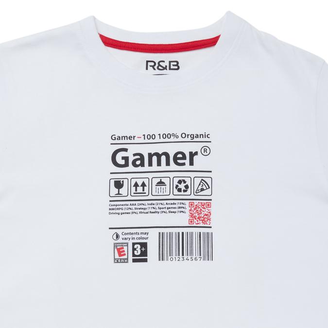 R&B Regular Fit White T-Shirt image number 2
