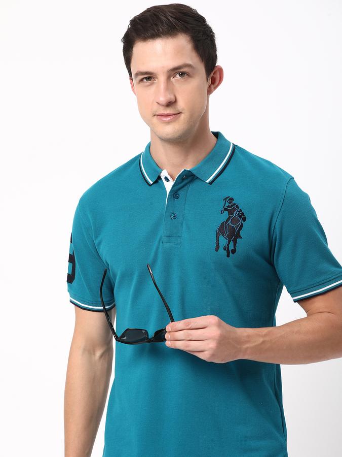 R&B Men Blue T-shirt